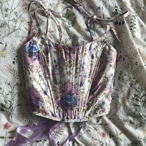 NWOT Princess Lace Up Corset